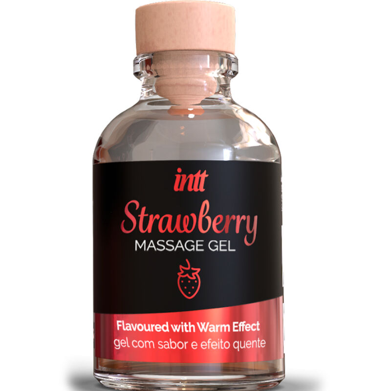 Intt Massage & Oral Sex - Gel de Masaje Sabor a Fresa Efecto Calor 30ml