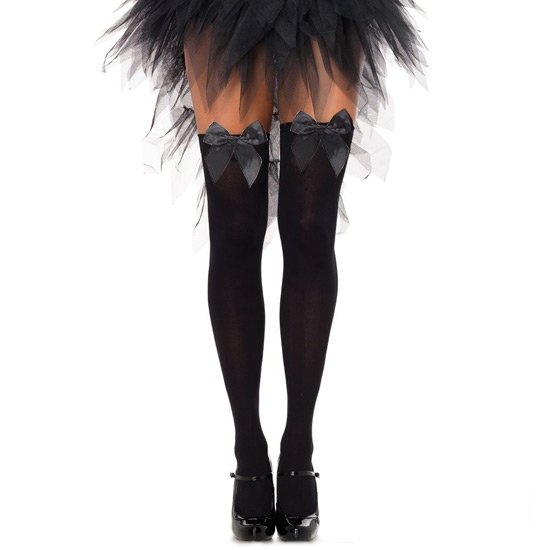 Strumpfhose Schwarze Schleife Plus